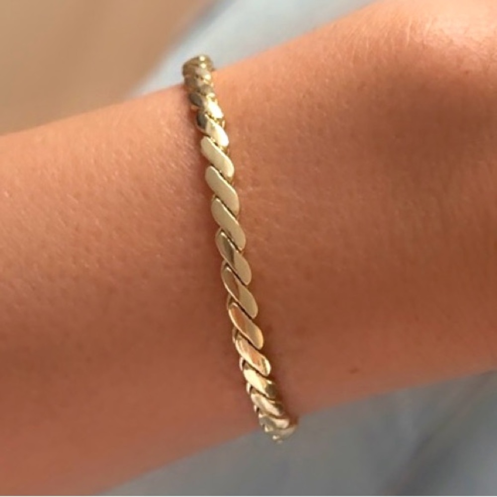 Last 1 🔥Flat Chain Bracelet | 14K Gold Plated | Water Resistant Jewelry